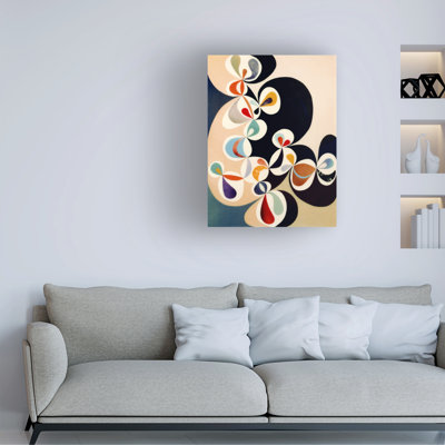 Art mural sur toile tendue - Rex Ray, art mural «Swirl» pour le salon, la chambre à coucher ou le bureau - 24 x 32