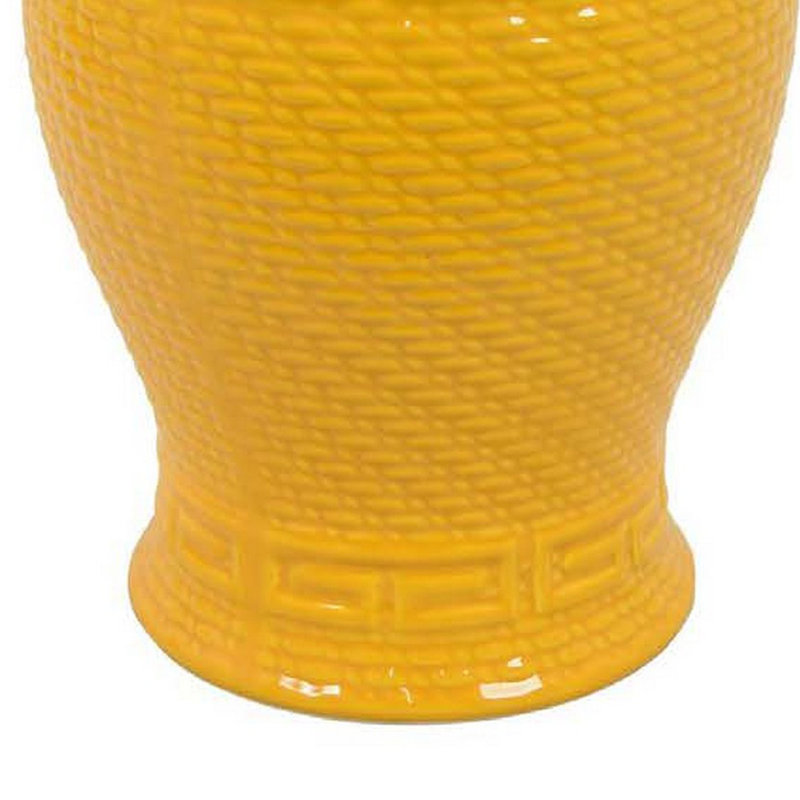 Pot en céramique Garri, Jaune, H 18 po x l 10 po x P 10 po