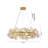 Transitional 12-Light Gold Crystal Chandelier 