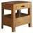 Walnut 2-Drawer Nightstand, Bedside Table