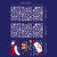 Santa and Rudolph with Snowflakes Christmas Wall Sticker