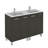 Logic 47.3'' Double Bathroom Vanity with Ceramic Top with Mirror-46357576