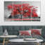 « Big Red Tree on Foggy Day », reproduction de photo à multiples images sur toile