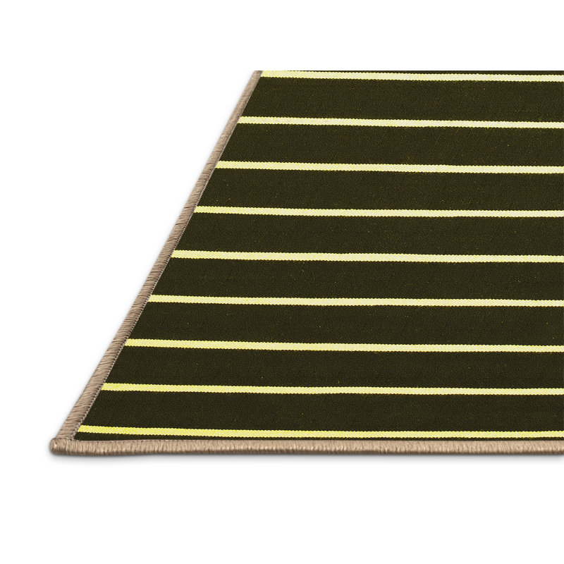 Tapis contemporains jaunes lavables à la machine 77, Rectangle 2 pi x 3 pi