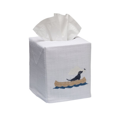 Housse de boîte en tissu pour chien dans un bateau Wetherbee