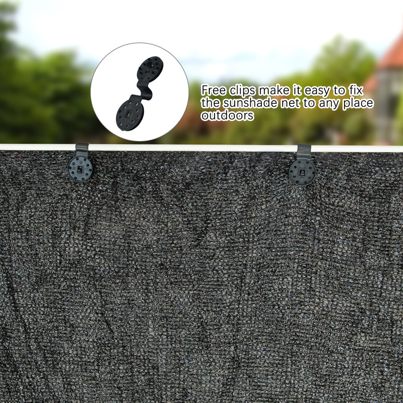Tissu en filet noir - Protection UV à haute densité, ombrage fort, adapté aux jardins, aux balcons et à l'agriculture