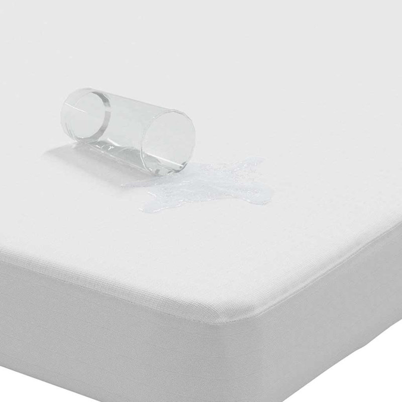 Mattress Protector White Waterproof, 180 x 220cm