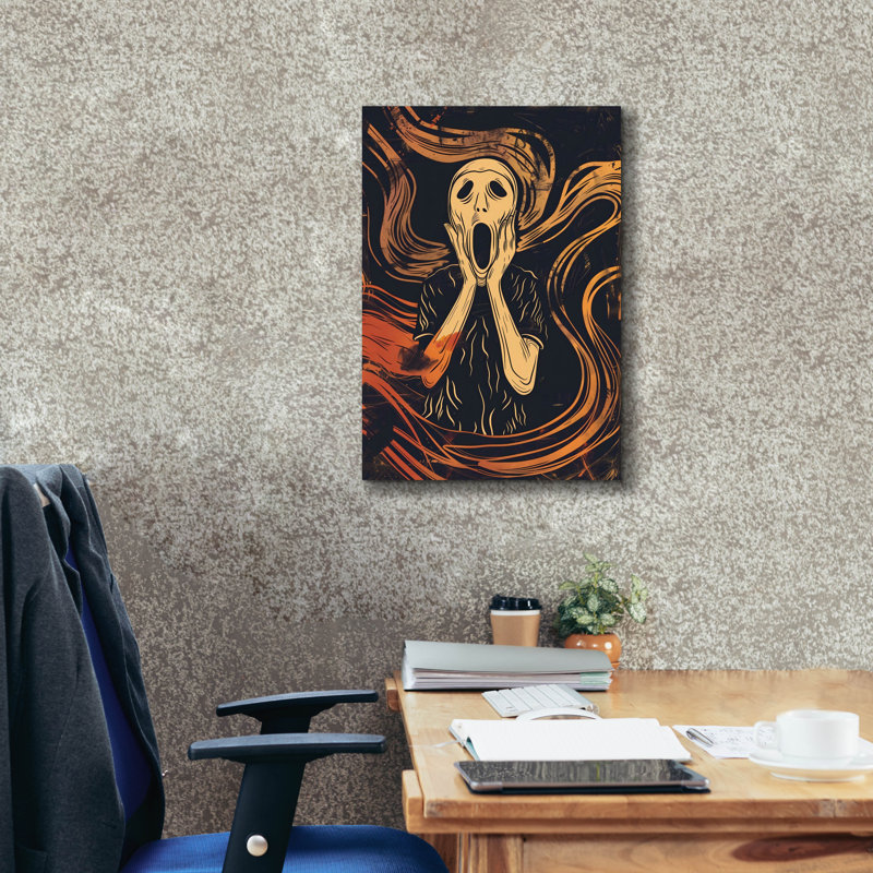 Art mural sur toile Trinx «The Scream» par Andreas Magnusson, H 26 po x l 18 po x P 0,75 po