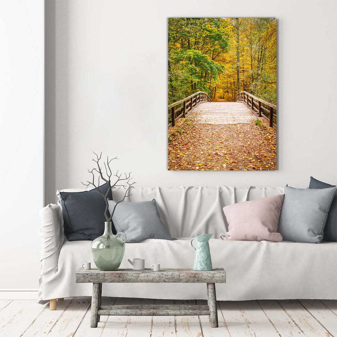 Herbstwald - Kunstdrucke auf Leinwand - Wrapped Canvas