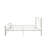 Full Size Bed Frame In White Metal, Unique Flower System, Fits 8 - Inch Mattress, No Box Spring Required Metal Frame, Noise , Easy To Put Together-979992883