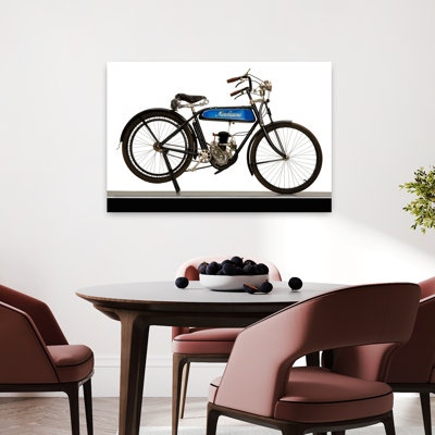 1930, Motobecane, 100 CC, B.M.A, Type MB3, paysage abstrait classique, art mural
