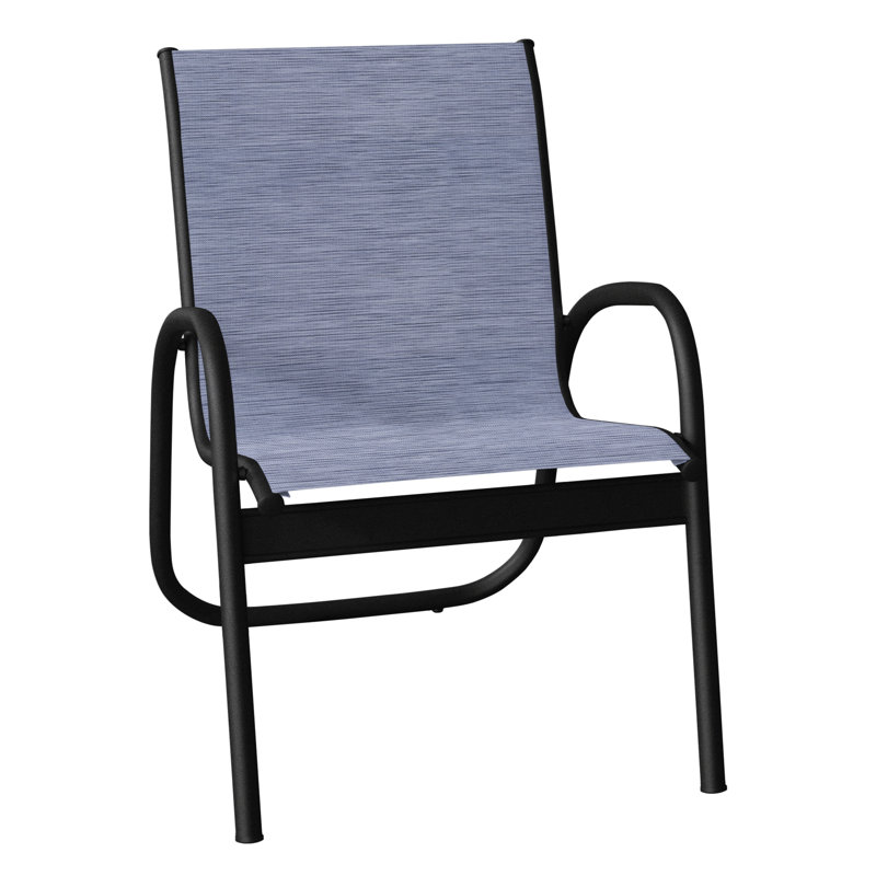 Fauteuil de patio Gardenella, Noir texturé, Rivière