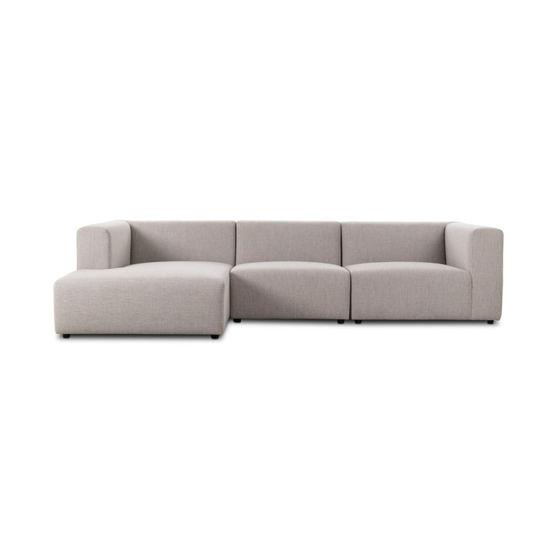 Lawndale 3PC LAF Sectional-Napa Sandstone, Left Hand Facing
