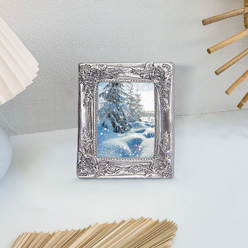 Rack Mini House Photo Frame, Argent