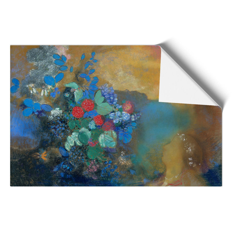 Ophelia Among the Flowers by Odilon Redon - Frameless Print, 21cm H x 30cm W x 0.1cm D