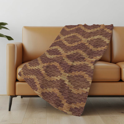 Addison Machine Washable Sherpa Tribal Throw Blanket