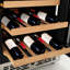 Refroidisseur à vin pour réfrigérateur à vin, autoportant sous le comptoir, 96 L, 41 à 64,4 ° F, pouvant contenir 33 bouteilles de vin
