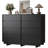 Modern 53.1" W Dresser With 8 Drawers, Double Dresser With Large Storage Space For Bedroom, Living Room, Black-1913971583