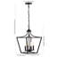 Luminaire suspendu géométrique 4 lumières Areyanna-487039909