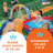 Banzai Cyclone Splash Park Inflatable with Sprinkling Slide and Water Aqua Pool