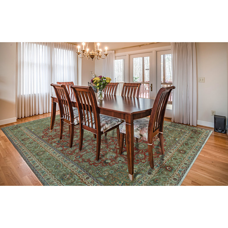 Tapis rouille finement vieilli Kaymarie