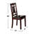 5 Piece Dark Brown Dining Room Set