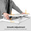 Adjustable Metal Base Standing Desk Converter