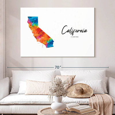 Carte de la Californie à Aliaz Golden State