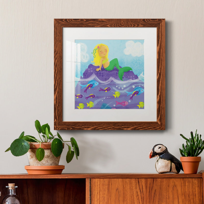 The Beach Is Calling - Cadre photo, reproduction d'art sur papier, Cadre en érable, H 20 po x l 20 po x P 1,5 po
