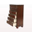 Commode de style chambre à coucher avec tiroirs en cerisier foncé 1 pièce-904961163