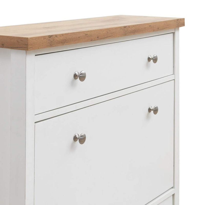 Foote 10 Pair Shoe Storage Cabinet