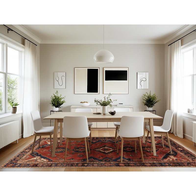 Machine Washable Persian Brown Area Rug, Rectangle 7' x 10'