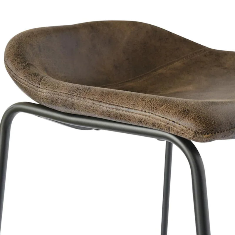 Tabouret de bar 29 po Rome, Brun rustique, Tabouret de bar (siège d'une hauteur de 29 po)