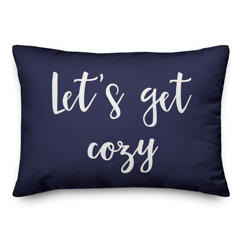  Oreiller lombaire Let's Get Cozy, Bleu marine