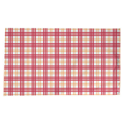 Plaid Cotton Blend Tablecloth