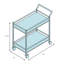 Modern Edge Vector Bar Cart