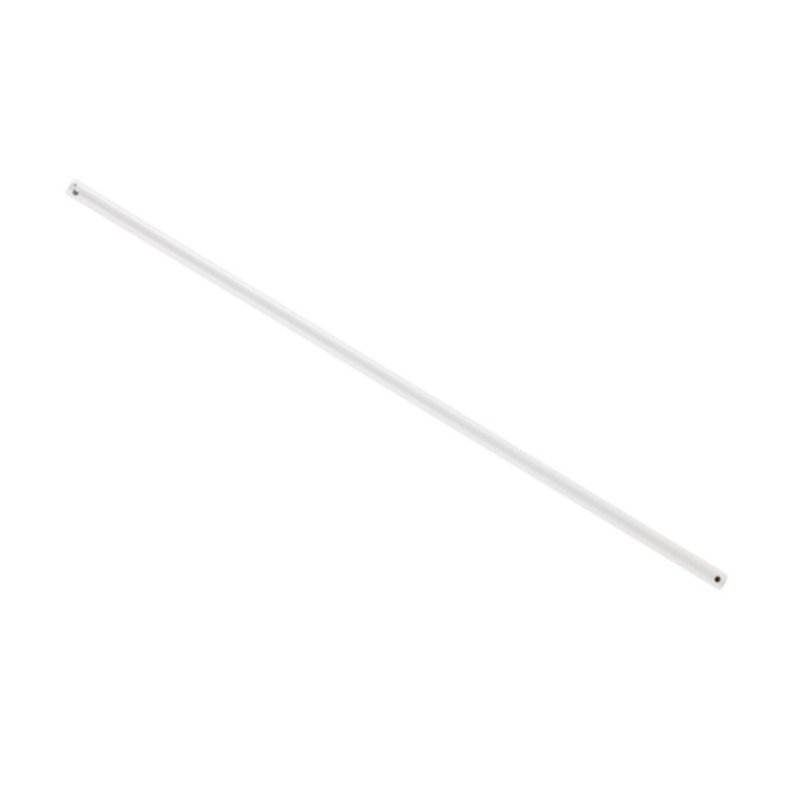 24" Outdoor Ceiling Fan ½" Inner Diameter Downrod White for Abyss, White, 24" H x 1" W x 1" D
