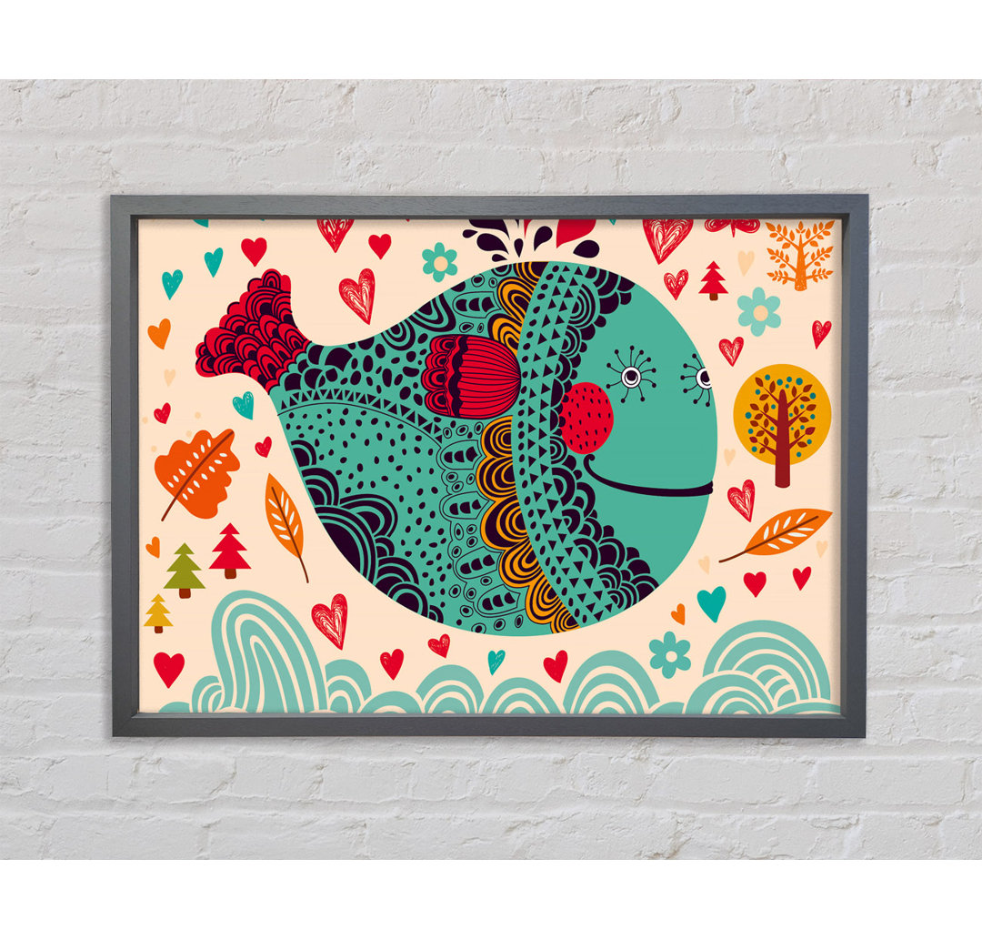 Gerahmtes Leinwandbild Pufferfish Love