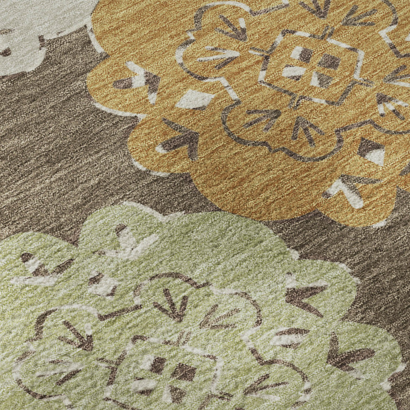 Tapis décontracté de qualité supérieure Mayfield AMF2353, Chocolat, 5 pi x 7 pi 6 po