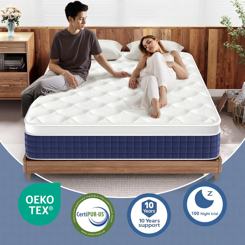 Matelas en mousse viscoélastique 12 ", Très grand lit