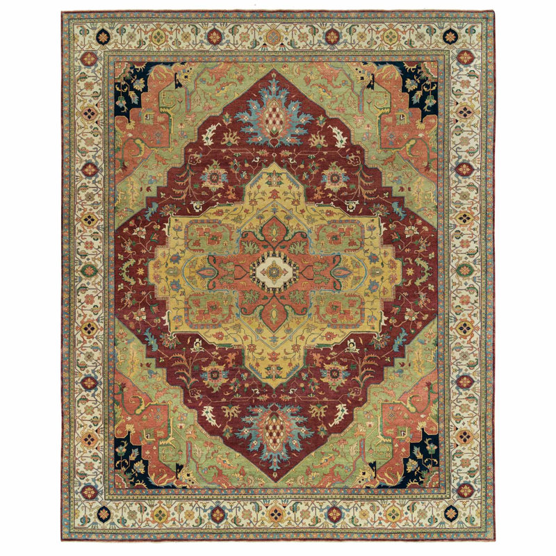 Tapis unique en laine 12 pi x 15 pi 2 po Skander