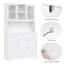 Garde-manger de 68 po de hauteur avec tablette pour four à micro-ondes et porte garde-manger Kena-21329125