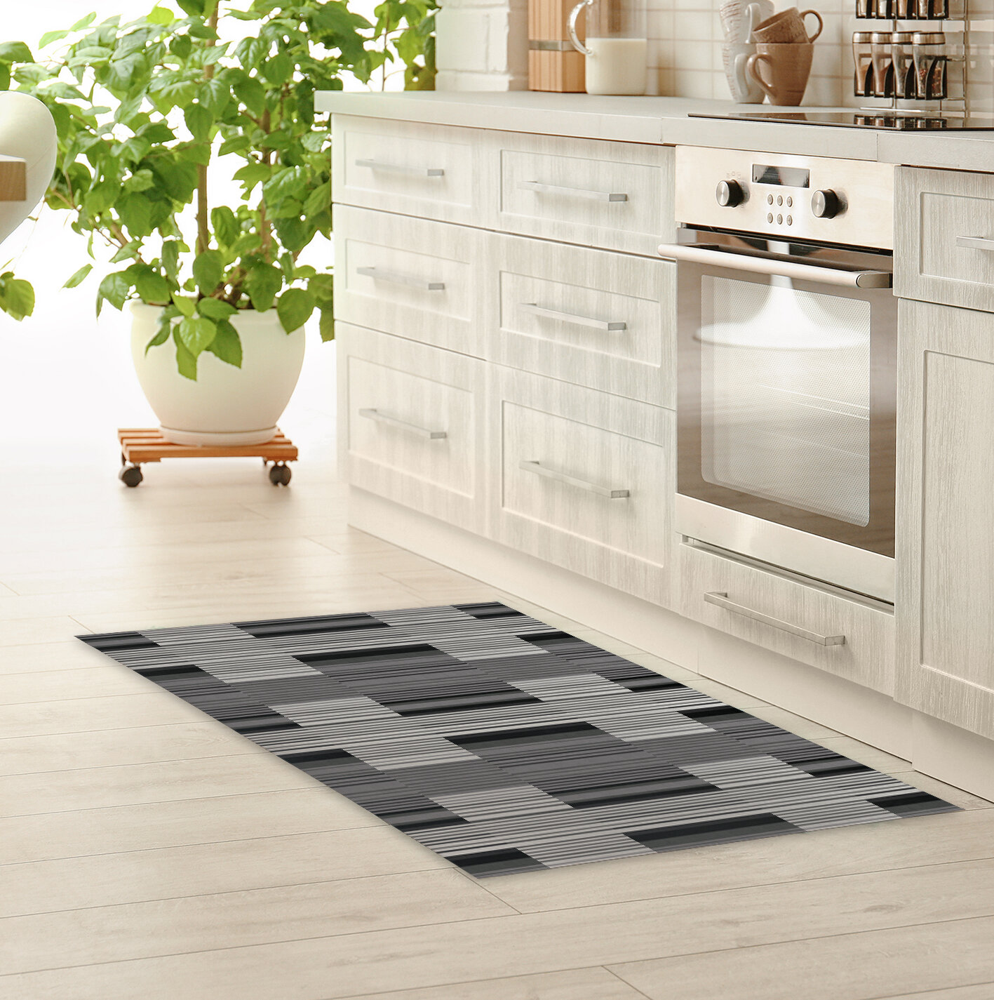 Gracie Oaks Makinzy Kitchen Rugs and Mats Non Skid Washable, Absorbent Rug  for Kitchen & Reviews