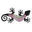 Décoration murale rétro 18 "Gecko-341144248-330424262