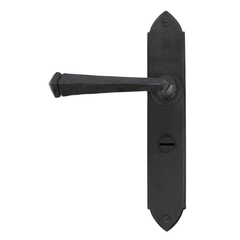 Gothic Bathroom Door Handle, Beeswax