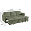 Canapé moderne modulaire avec méridienne et méridienne avec rangement-544268849