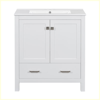 Modern Bathroom Vanity with Single Sink and a Drawer