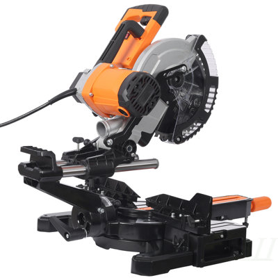 10inch Dual Bevel Double Speed Sliding Miter Saw with LED, 48T Blade,0-45° Bevel,2-Speed 5000/3200 RPM,15Amp Miter Saw with Extension Table,3.5x13in Cutting Capacity