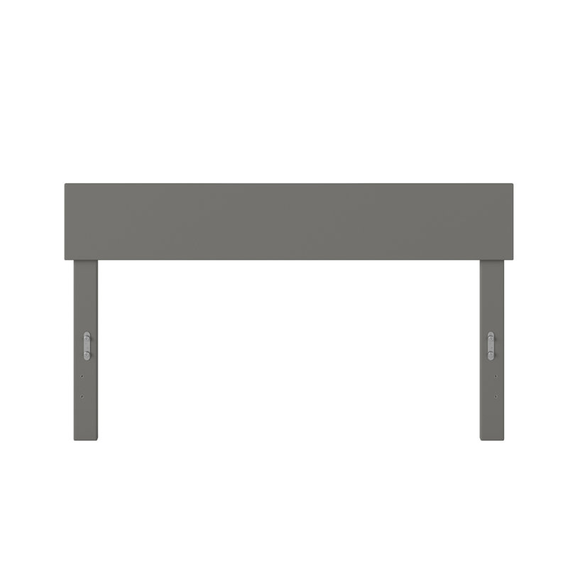 Farrah Solid Wood Headboard, Full, Gray