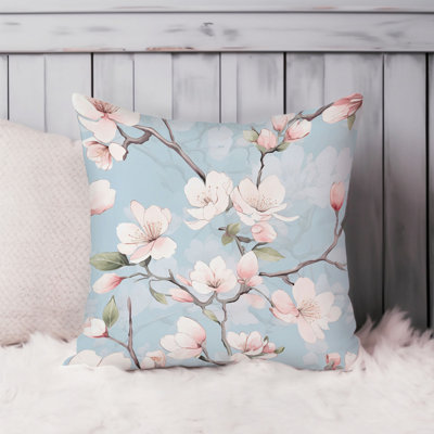 World and Countries Chinoiserie Patterns - VIII Asian Throw Pillow Cover